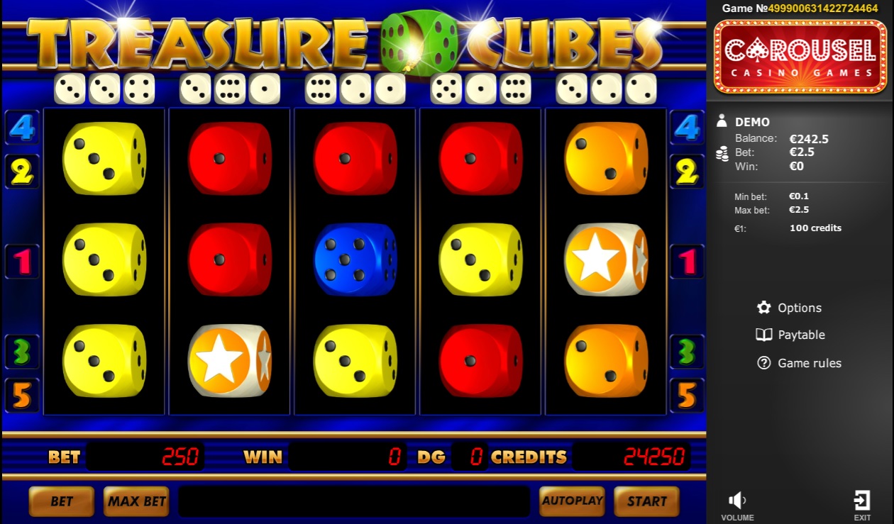 treasure cubes dice game